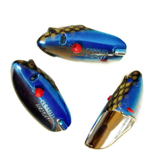 Krippled Anchovy Unrigged 3-pack, #305-Dark Blue Scale on Krome
