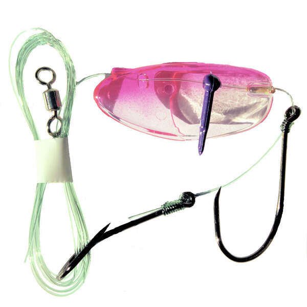 Krippled Anchovy Barbless Tandem, #215-Bubble Gum on U.V.