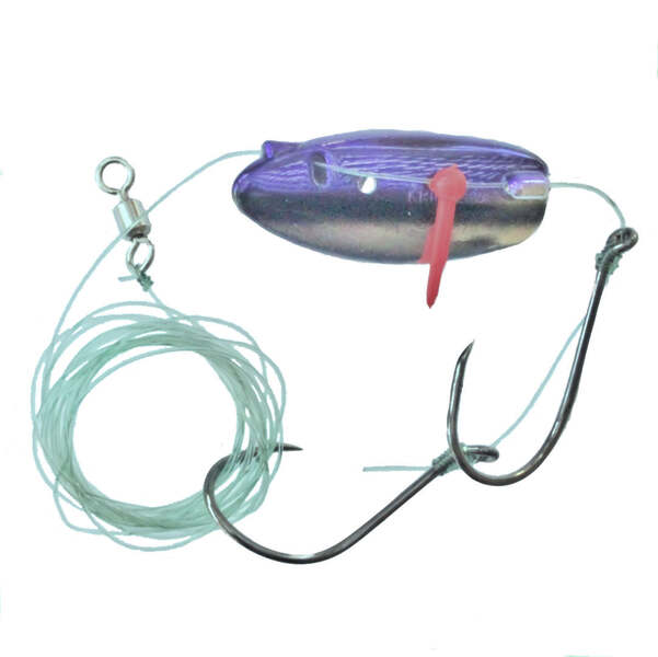 Krippled Anchovy Barbless Tandem, #330-Purple Black on Krome