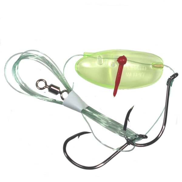 Krippled Anchovy Barbed Tandem, Chartreuse