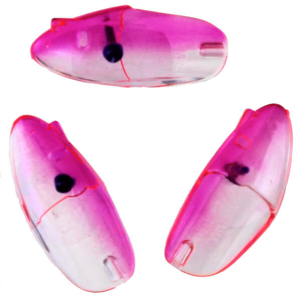 Krippled Anchovy Unrigged 3-pack, #215- Bubble Gum on U.V.