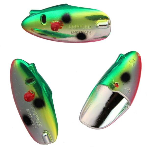 Krippled Anchovy Unrigged 3-pack, #300-Watermelon on Krome