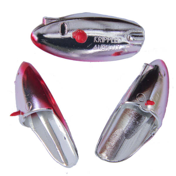 Krippled Anchovy Unrigged 3-pack, #319- Bloody Nose on Krome