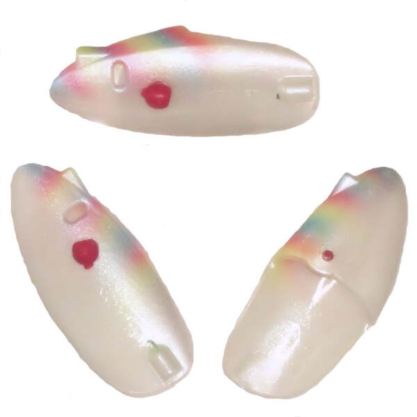 Krippled Anchovy Unrigged 3-pack, #602-Mother of Pearl