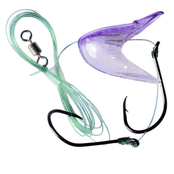 Krippled Herring #2, #217,Grape on UV, Barbed Tandem Rig